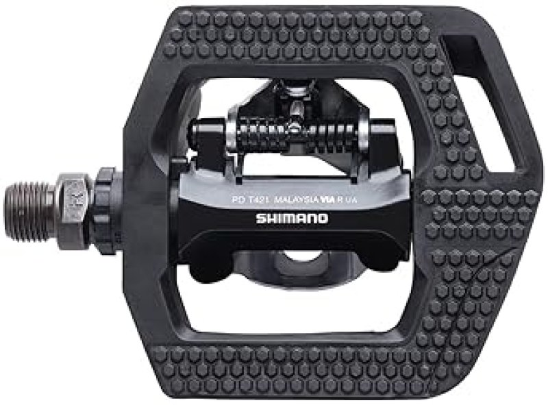 SHIMANO PD-T421 CLICKR PEDALS, POP UP MECHANISM, BLACK LIGHTWEIGHT CLIPLESS BIKE PEDALS