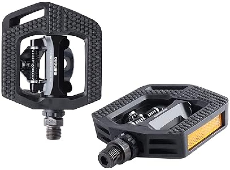 SHIMANO PD-T421 CLICKR PEDALS, POP UP MECHANISM, BLACK LIGHTWEIGHT CLIPLESS BIKE PEDALS