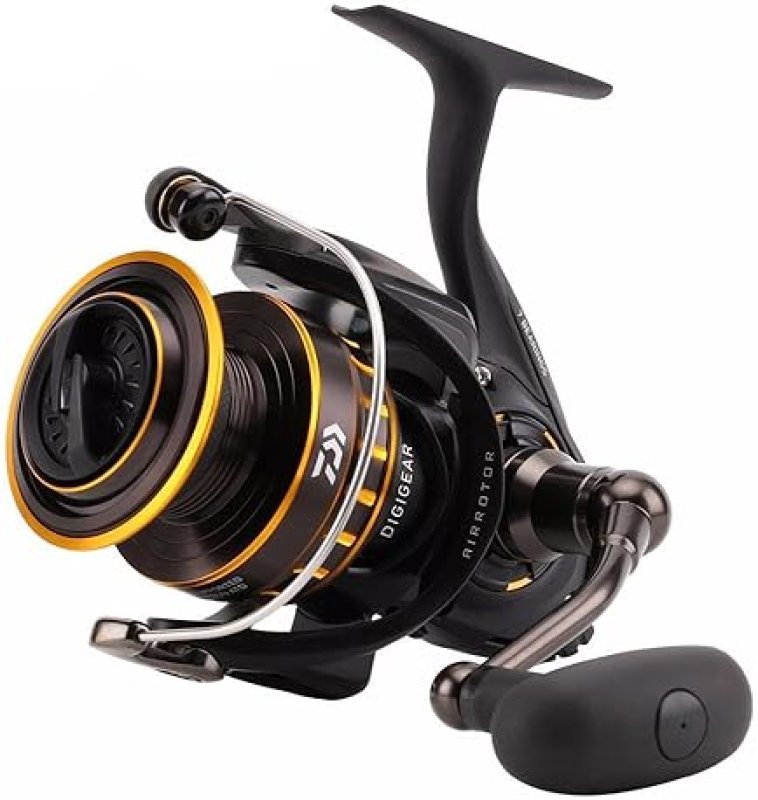 DAIWA BG SALTWATER SPINNING REEL DURABLE FISHING REEL, BLACK GOLD, HEAVY DUTY PERFORMANCE