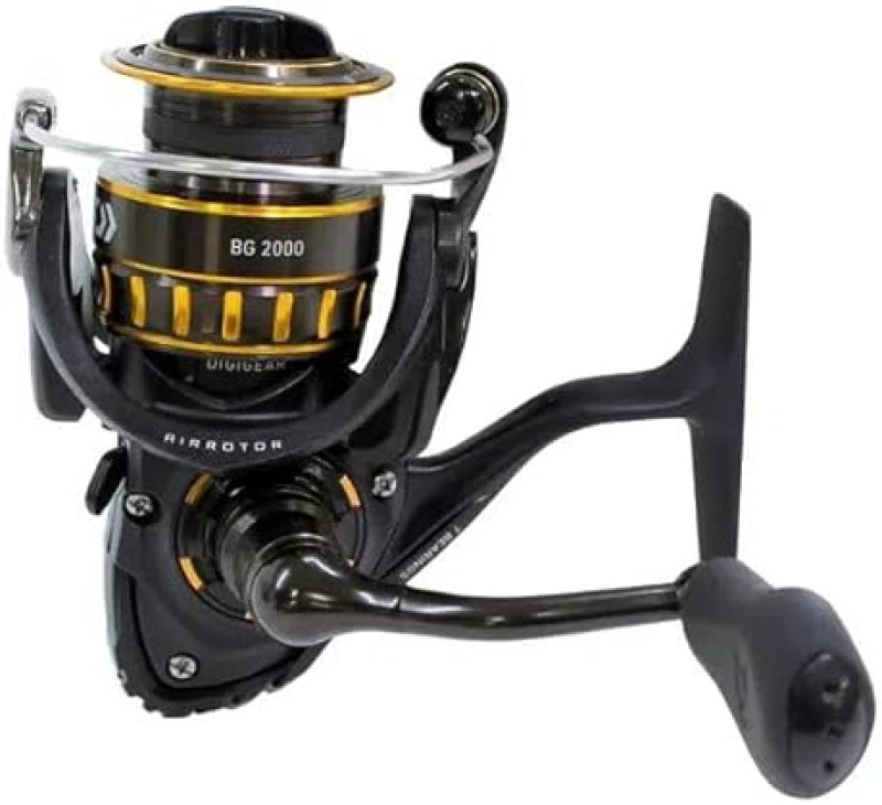 DAIWA BG SALTWATER SPINNING REEL DURABLE FISHING REEL, BLACK GOLD, HEAVY DUTY PERFORMANCE