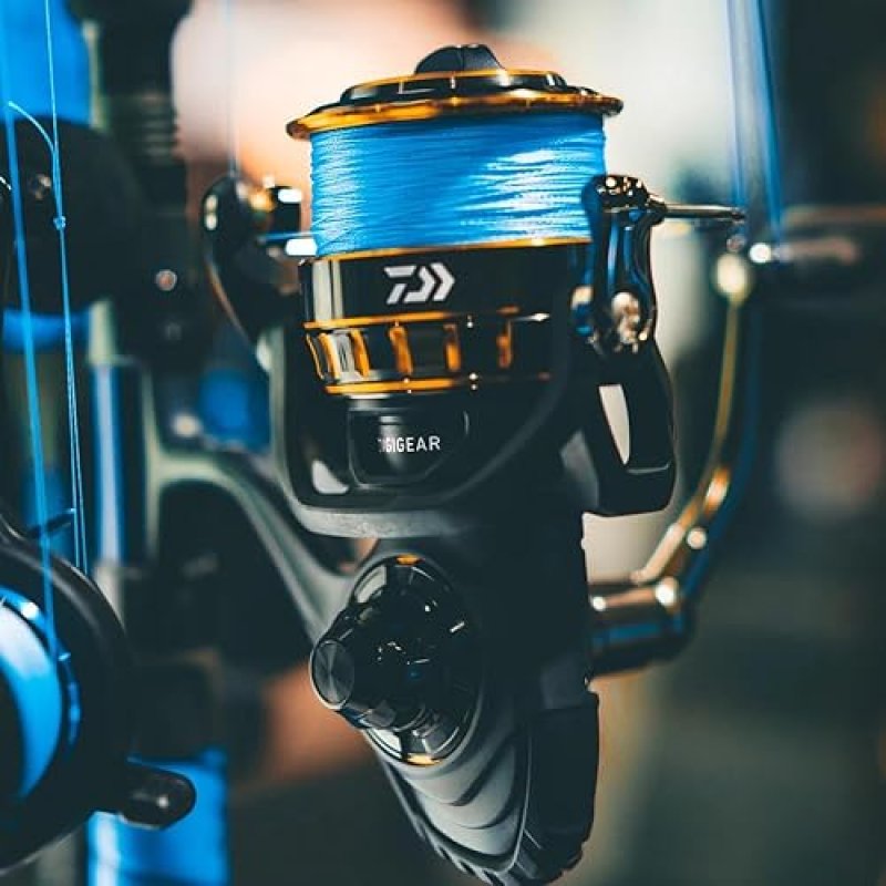 DAIWA BG SALTWATER SPINNING REEL DURABLE FISHING REEL, BLACK GOLD, HEAVY DUTY PERFORMANCE