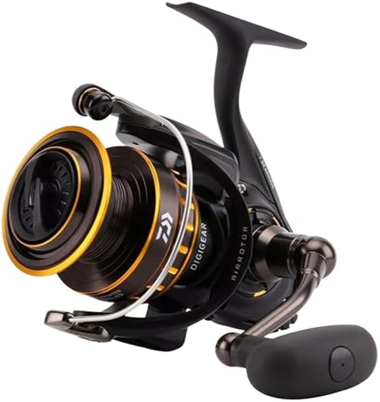DAIWA BG SALTWATER SPINNING REEL DURABLE FISHING REEL, BLACK GOLD, HEAVY DUTY PERFORMANCE