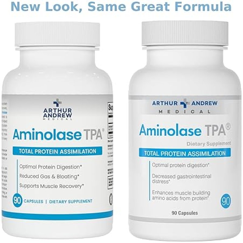 ARTHUR ANDREW MEDICAL VEGAN PROTEIN DIGESTION ENZYME, 90 NON-GMO CAPSULES