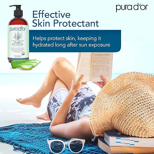 PURA DOR LAVENDER, NATURAL, HYDRATING FOR SKIN HAIR, SUNBURN RELIEF