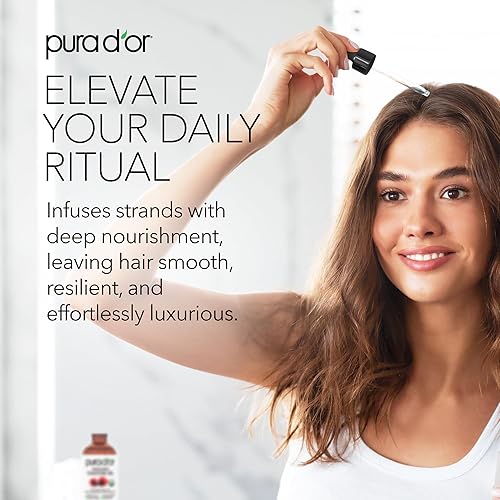 PURA DOR COLD-PRESSED, HEXANE-FREE, USDA CERTIFIED FOR HAIR, LASHES SKIN