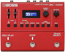 BOSS RC-500 LOOP STATION 2-TRACK LOOPER, 16 DRUM KITS, 13-HOUR RECORDING, PRO SOUND CONTROL