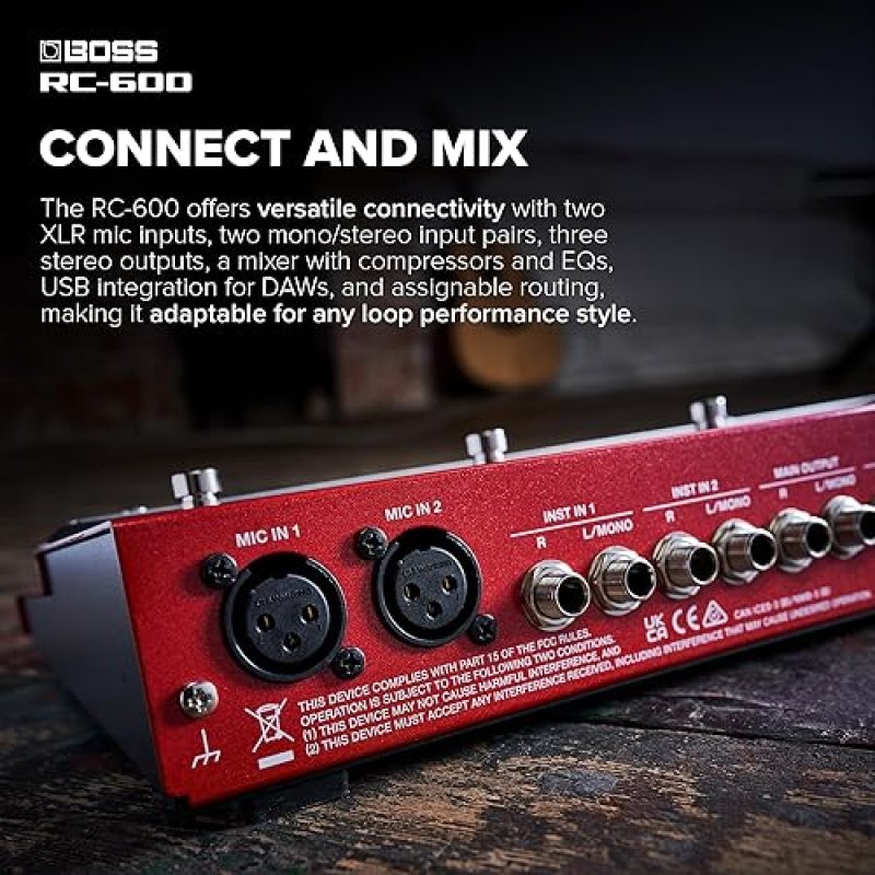 BOSS RC-600 LOOP STATION PEDAL FOR MUSICIANS ADVANCED FEATURES, EFFECTS REAL-TIME CONTROL