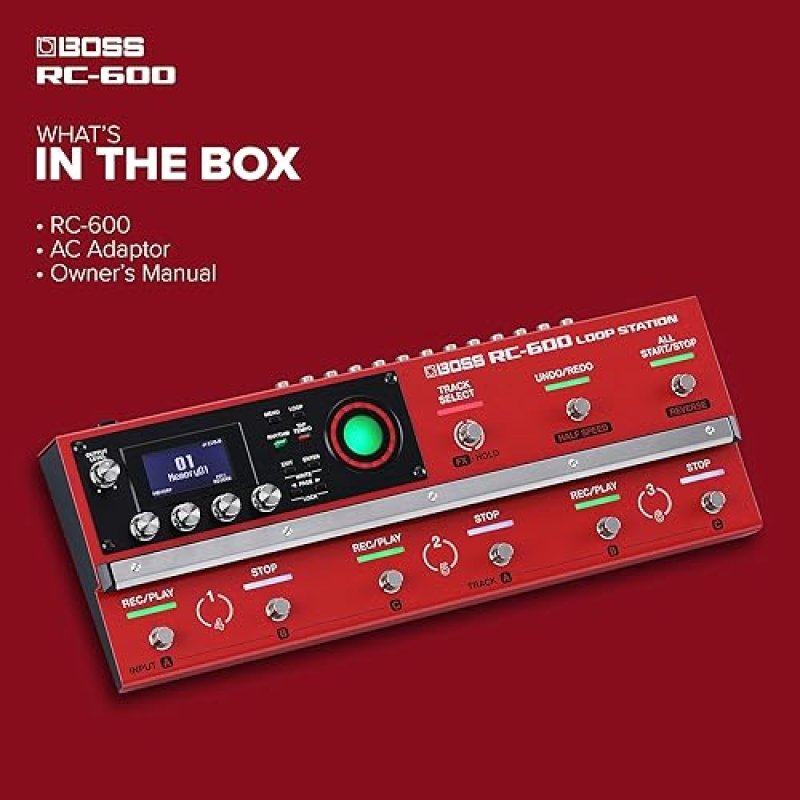 BOSS RC-600 LOOP STATION PEDAL FOR MUSICIANS ADVANCED FEATURES, EFFECTS REAL-TIME CONTROL