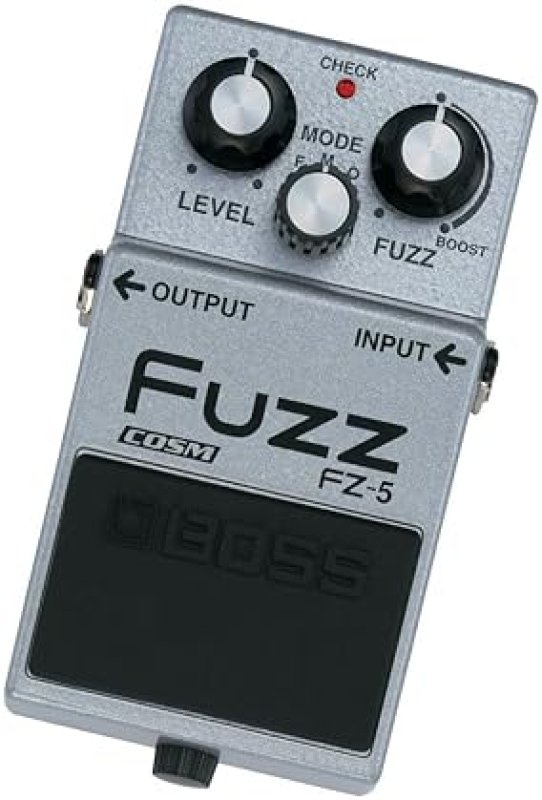 BOSS FZ-5 FUZZ GUITAR EFFECTS PEDAL, SILVER, MEDIUM CLASSIC VINTAGE TONE FOR ELECTRIC GUITAR