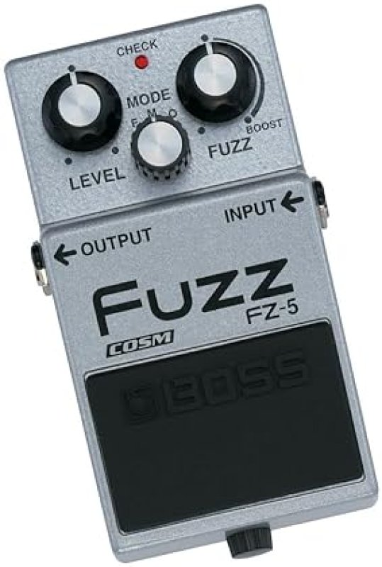 BOSS FZ-5 FUZZ GUITAR EFFECTS PEDAL, SILVER, MEDIUM CLASSIC VINTAGE TONE FOR ELECTRIC GUITAR