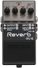 BOSS RV-6 REVERB GUITAR EFFECTS PEDAL VERSATILE STEREO STOMPBOX FOR ELECTRIC GUITAR