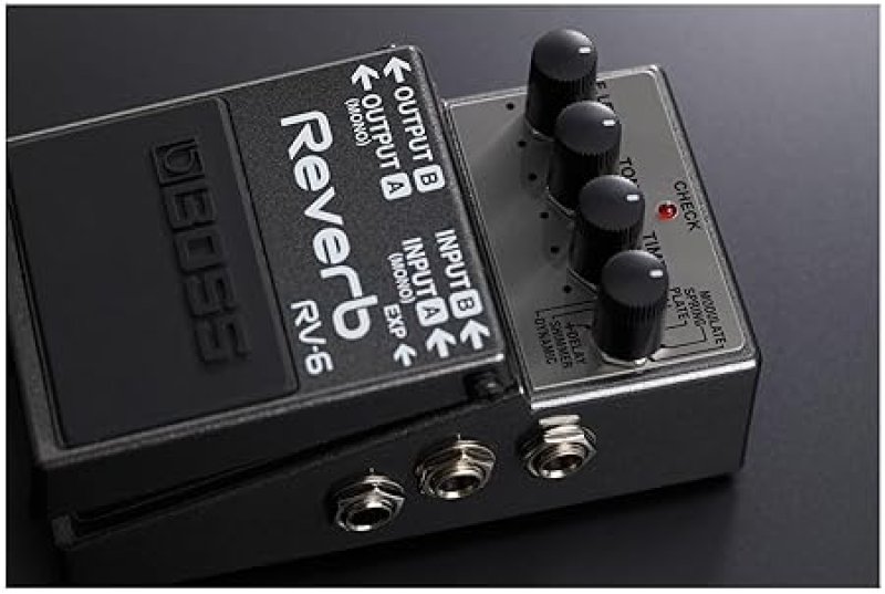BOSS RV-6 REVERB GUITAR EFFECTS PEDAL VERSATILE STEREO STOMPBOX FOR ELECTRIC GUITAR