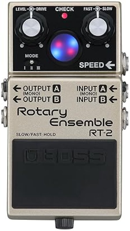 BOSS RT-2 ROTARY ENSEMBLE PEDAL AUTHENTIC ROTARY SPEAKER FX FOR GUITAR KEYBOARD, 3 MODES, EXPANDED I