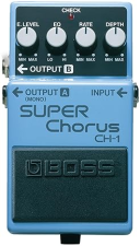 BOSS CH-1 SUPER CHORUS PEDAL FOR GUITAR KEYBOARD CLASSIC, VERSATILE EFFECTS, MONO STEREO, EASY CONTR