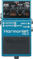 BOSS PS-6 HARMONIST GUITAR EFFECTS PEDAL PITCH SHIFTER HARMONY, BLUE