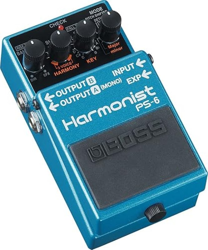 BOSS PS-6 HARMONIST GUITAR EFFECTS PEDAL PITCH SHIFTER HARMONY, BLUE