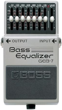 BOSS GEB-7 SEVEN-BAND GRAPHIC BASS EQUALIZER PEDAL FOR GUITAR AND BASS EFFECTS