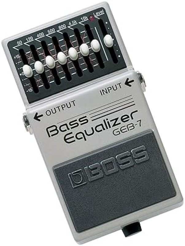 BOSS GEB-7 SEVEN-BAND GRAPHIC BASS EQUALIZER PEDAL FOR GUITAR AND BASS EFFECTS