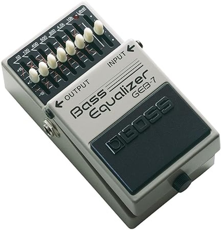 BOSS GEB-7 SEVEN-BAND GRAPHIC BASS EQUALIZER PEDAL FOR GUITAR AND BASS EFFECTS