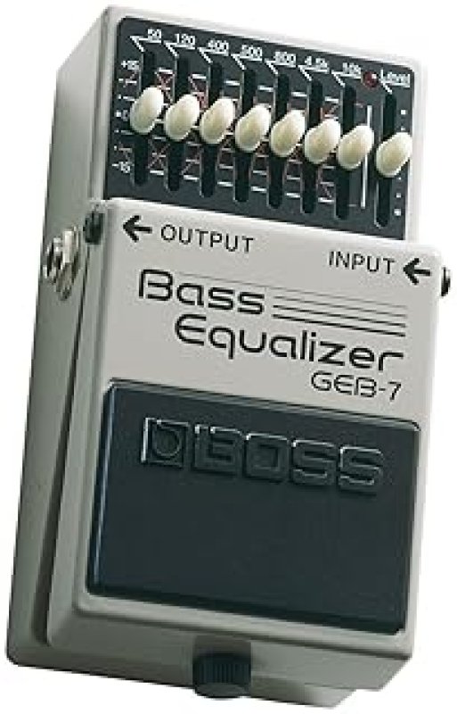 BOSS GEB-7 SEVEN-BAND GRAPHIC BASS EQUALIZER PEDAL FOR GUITAR AND BASS EFFECTS