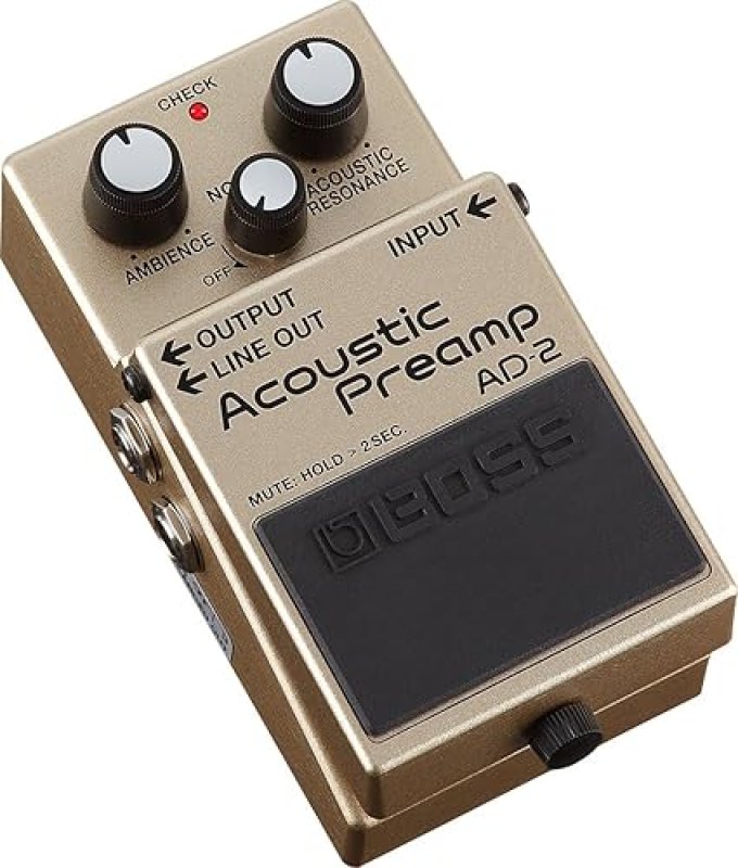 BOSS AD-2 NATURAL ACOUSTIC PREAMP GUITAR EFFECTS PEDAL ENHANCE ACOUSTIC TONE SOUND QUALITY
