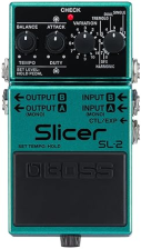 BOSS SL-2 SLICER COMPACT STEREO PEDAL FOR GUITAR, KEYBOARD DJ 88 PATTERNS, PULSATING GROOVES