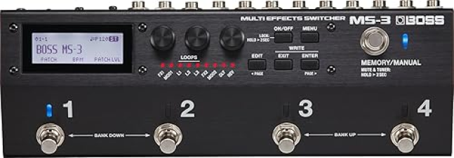 BOSS MS-3 MULTI EFFECTS SWITCHER GUITAR PEDALBOARD EFFECTS PROCESSOR AUDIO CONTROLLER