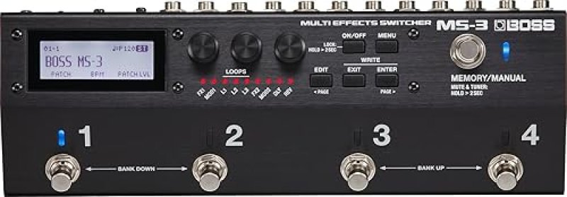 BOSS MS-3 MULTI EFFECTS SWITCHER GUITAR PEDALBOARD EFFECTS PROCESSOR AUDIO CONTROLLER
