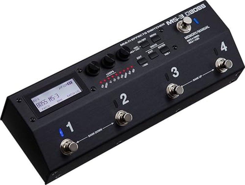 BOSS MS-3 MULTI EFFECTS SWITCHER GUITAR PEDALBOARD EFFECTS PROCESSOR AUDIO CONTROLLER