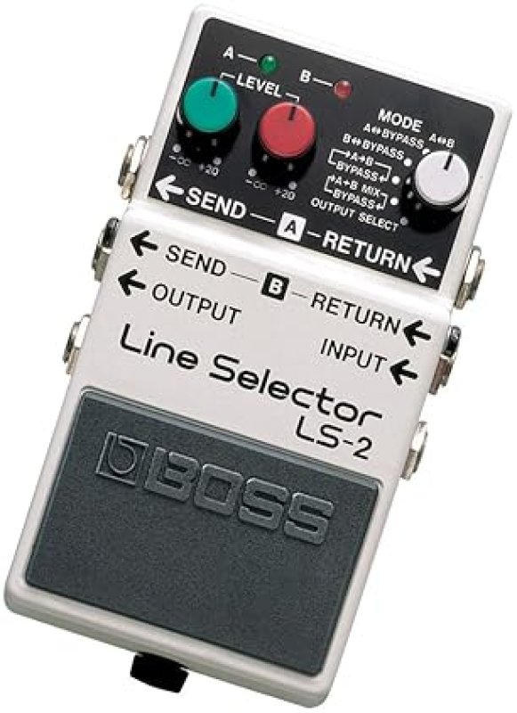 BOSS LS-2 LINE SELECTOR POWER SUPPLY GUITAR EFFECTS PEDAL SWITCH MULTIPLE AMPS PEDALS