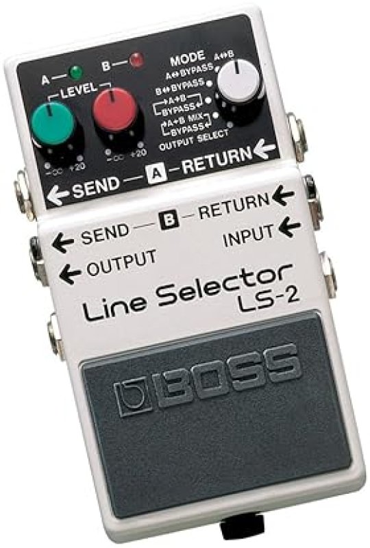 BOSS LS-2 LINE SELECTOR POWER SUPPLY GUITAR EFFECTS PEDAL SWITCH MULTIPLE AMPS PEDALS