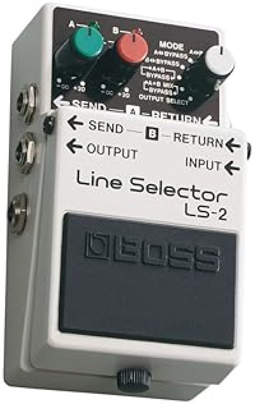 BOSS LS-2 LINE SELECTOR POWER SUPPLY GUITAR EFFECTS PEDAL SWITCH MULTIPLE AMPS PEDALS