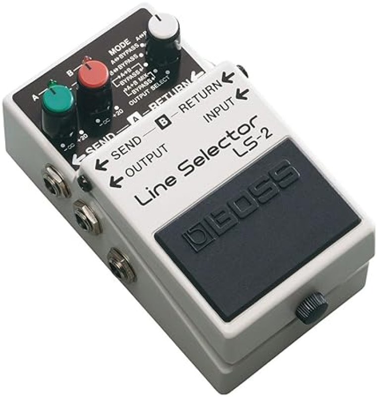 BOSS LS-2 LINE SELECTOR POWER SUPPLY GUITAR EFFECTS PEDAL SWITCH MULTIPLE AMPS PEDALS