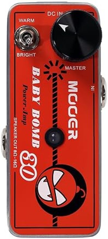 MOOER BABY BOMB 30 30W MICRO GUITAR POWER AMP PEDAL, COMPACT AMPLIFIER FOR ELECTRIC GUITAR