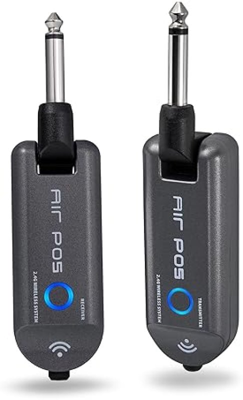 MOOER AIR P05 WIRELESS GUITAR SYSTEM, TRANSMITTER RECEIVER FOR ELECTRIC ACOUSTIC BASS AMPLIFIER