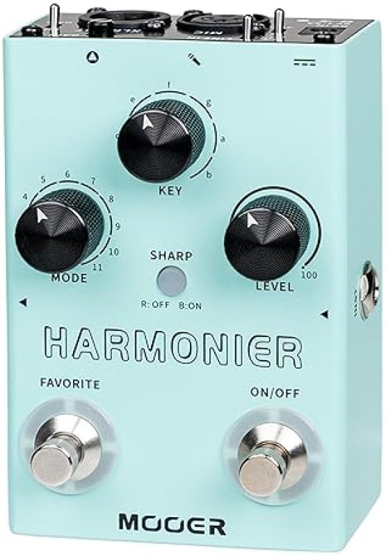 MOOER HARMONIER MVP2 VOCAL EFFECTS PROCESSOR PEDAL FOR GUITAR, LIVE SINGING, STREAMING, RECORDING
