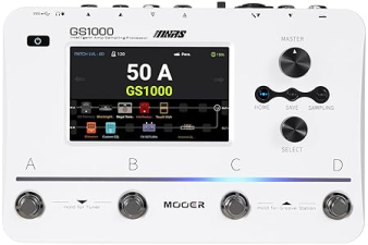MOOER GS1000 GUITAR MULTI-EFFECTS PROCESSOR PEDAL, AMP MODELING, XLR, TOUCHSCREEN, 350 FX