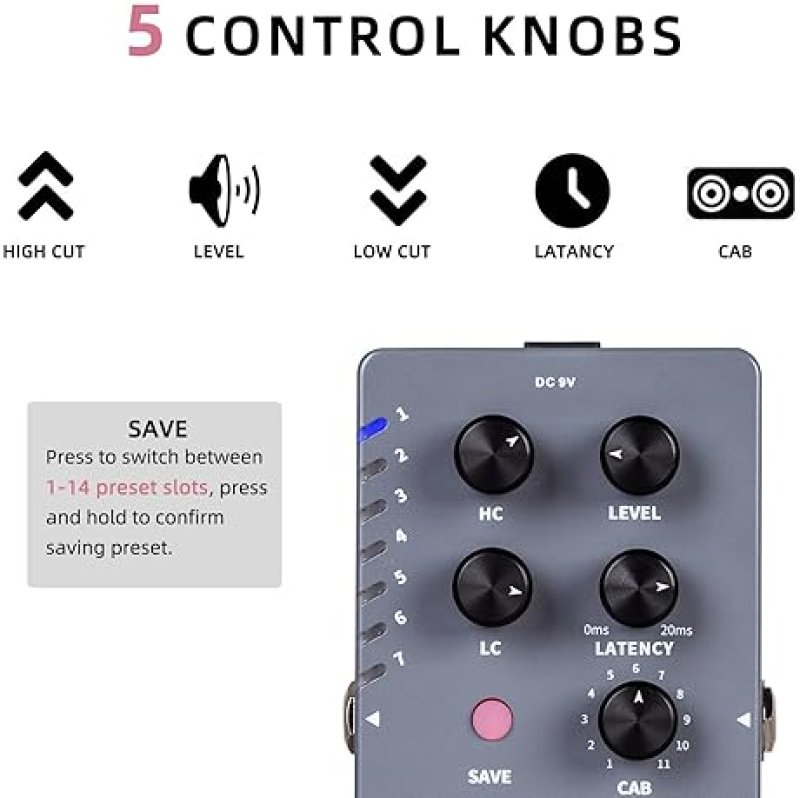 MOOER CAB X2 STEREO CAB SIM PEDAL, DUAL FOOTSWITCH, IR LOADER, 14 PRESETS, SOFTWARE EDITING