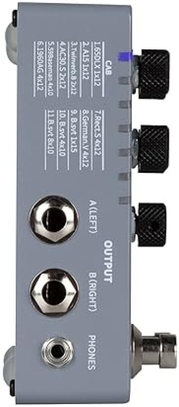 MOOER CAB X2 STEREO CAB SIM PEDAL, DUAL FOOTSWITCH, IR LOADER, 14 PRESETS, SOFTWARE EDITING
