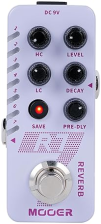 MOOER R7 GUITAR REVERB PEDAL 7 CLASSIC REVERB TYPES, PRESETS, HIGH LOW CUT, TRAIL ON, BUFFER BYPASS
