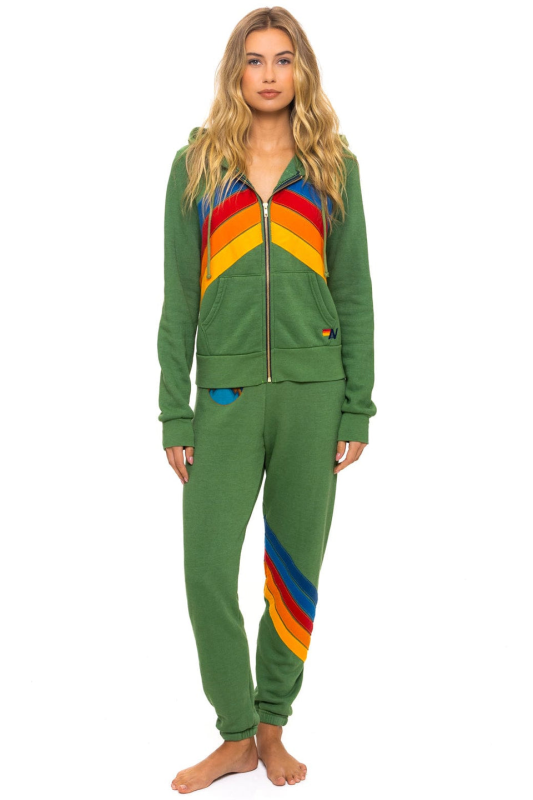 AVIATOR NATION ALL SEASONS CIRCLE CHEVRON SWEATPANTS - PALM