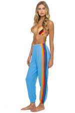 AVIATOR NATION 5 STRIPE SWEATPANTS - SKY