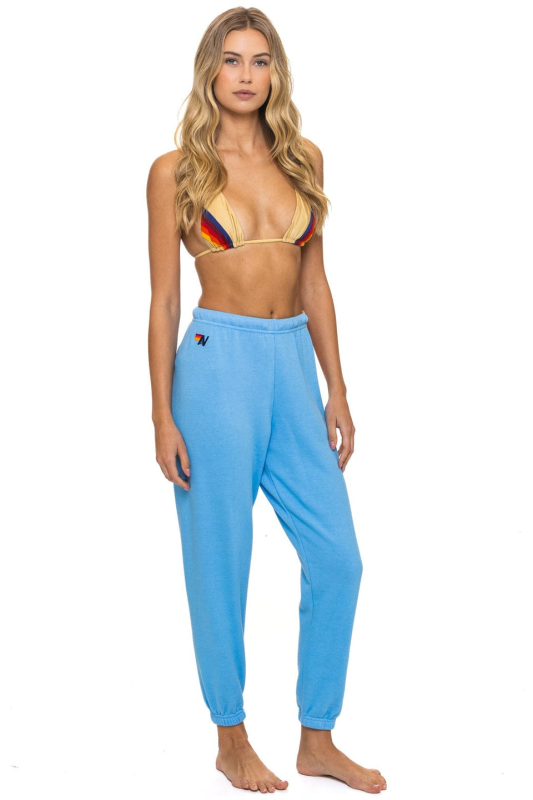 AVIATOR NATION 5 STRIPE SWEATPANTS - SKY