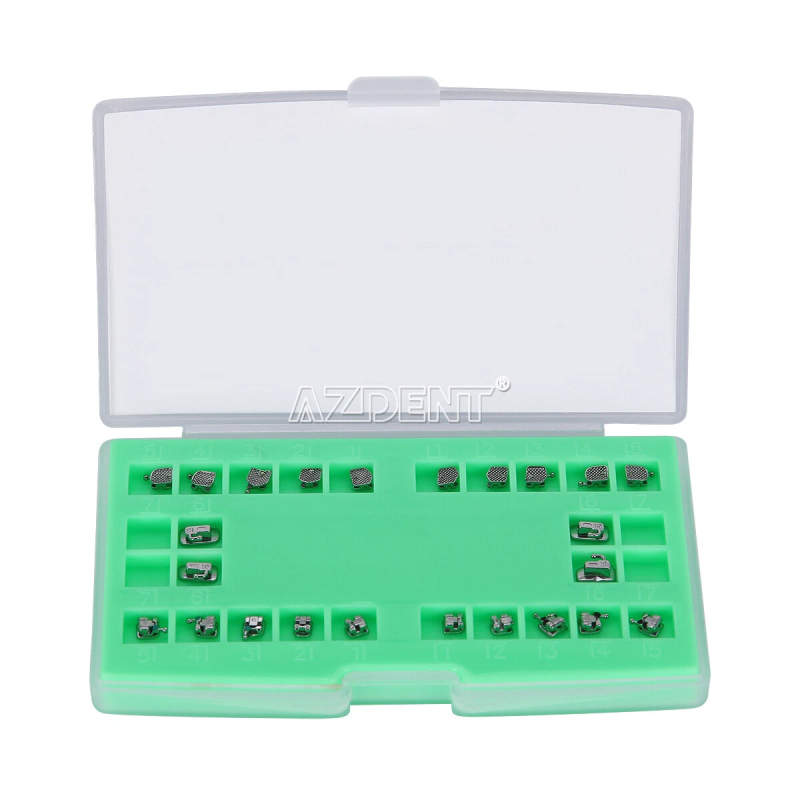 AZDENT DENTAL ORTHODONTIC SELF-LIGATING BRACKETS BRACES ROTH/MBT .022 HOOK 3 4 5