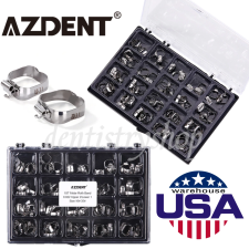 AZDENT DENTAL ORTHODONTIC BUCCAL TUBES 1ST MOLAR ROTH/MBT 022 16#-35# WITH BANDS