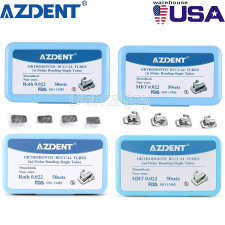 AZDENT DENTAL ORTHODONTIC BUCCAL TUBE 1ST 2ND MOLAR ROTH MBT 022 BONDABLE