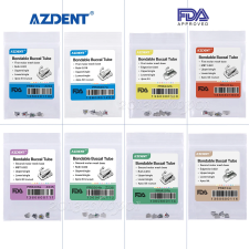 AZDENT DENTAL ORTHODONTIC BUCCAL TUBE 1ST 2ND MOLAR BONDABLE ROTH MBT 022 018