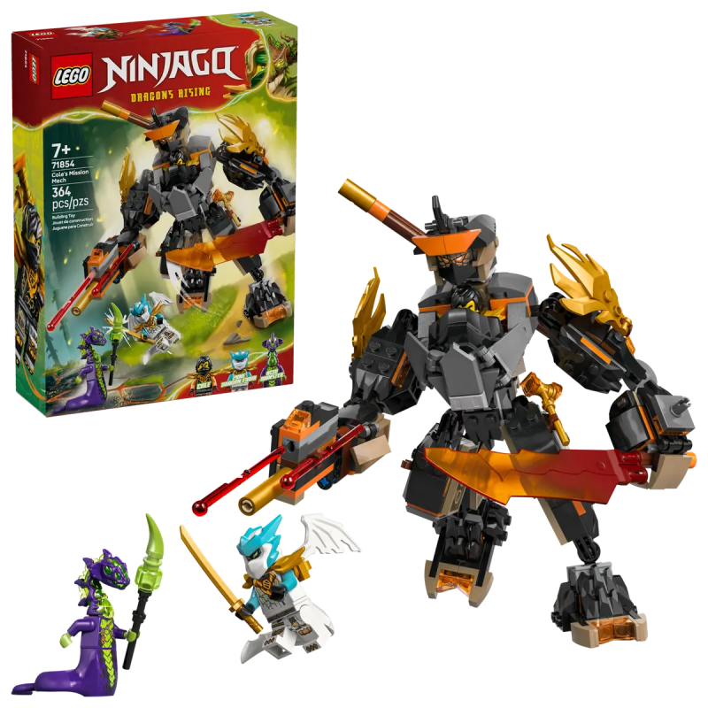 LEGO COLE'S MISSION MECH & DRAGON ZANE