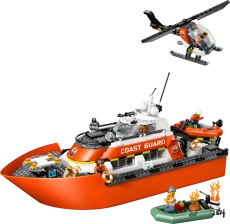 LEGO COAST GUARD RESCUE BOAT & HELICOPTER
