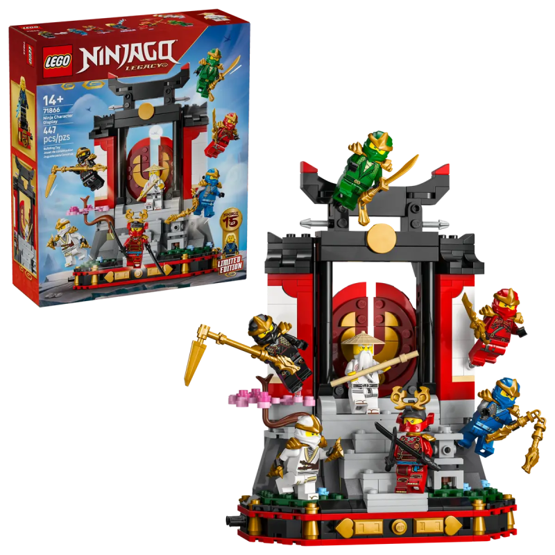 LEGO NINJA CHARACTER DISPLAY 15TH ANNIVERSARY